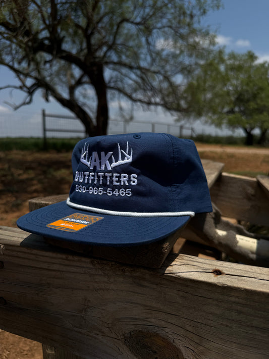 AK Outfitters Hat - Navy / White